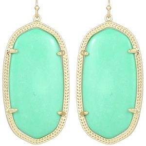 Lime/Mint Green Kendra Scott earrings